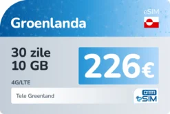 eSIM Groenlanda 30 zile 10 GB