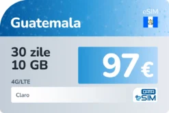 eSIM Guatemala 30 zile 10 GB