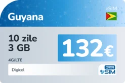 eSIM Guyana 10 zile 3 GB