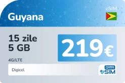 eSIM Guyana 15 zile 5 GB