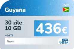 eSIM Guyana 30 zile 10 GB