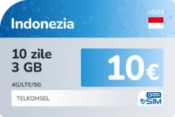 eSIM Indonezia 10 zile 3 GB