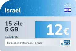 eSIM Israel 15 zile 5 GB