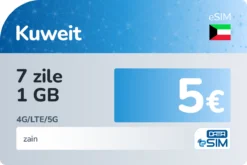 eSIM Kuweit 7 zile 1 GB