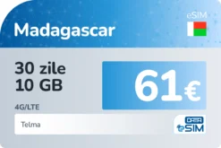 eSIM Madagascar 30 zile 10 GB