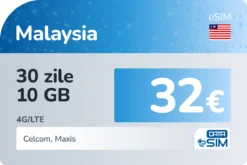 eSIM Malaysia 30 zile 10 GB