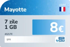 eSIM Mayotte 7 zile 1 GB