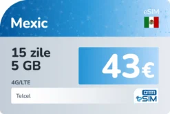 eSIM Mexic 15 zile 5 GB