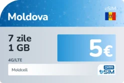 eSIM Moldova 7 zile 1 GB