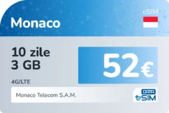 eSIM Monaco 10 zile 3 GB