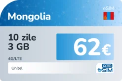 eSIM Mongolia 10 zile 3 GB