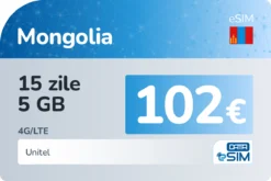 eSIM Mongolia 15 zile 5 GB