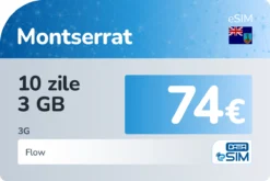 eSIM Montserrat 10 zile 3 GB