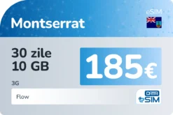 eSIM Montserrat 30 zile 10 GB
