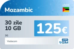 eSIM Mozambic 30 zile 10 GB