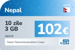 eSIM Nepal 10 zile 3 GB
