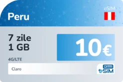 eSIM Peru 7 zile 1 GB