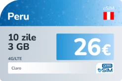 eSIM Peru 10 zile 3 GB