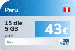 eSIM Peru 15 zile 5 GB