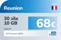 eSIM Réunion 30 zile 10 GB