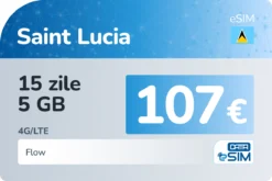 eSIM Sfânta Lucia 15 zile 5 GB