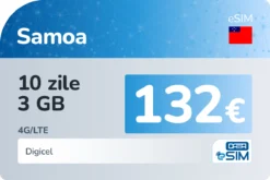 eSIM Samoa 10 zile 3 GB