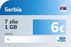 eSIM Serbia 7 zile 1 GB