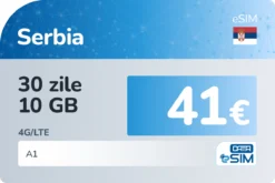 eSIM Serbia 30 zile 10 GB