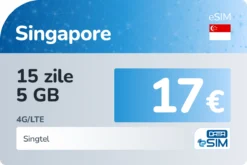 eSIM Singapore 15 zile 5 GB