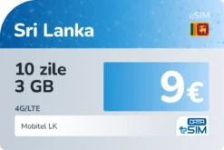 eSIM Sri Lanka 10 zile 3 GB