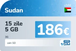 eSIM Sudan 15 zile 5 GB