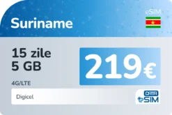 eSIM Suriname 15 zile 5 GB
