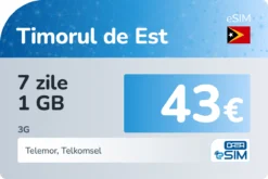 eSIM Timorul de Est 7 zile 1 GB