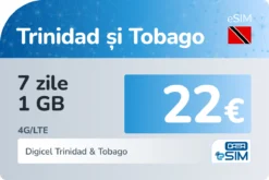 eSIM Trinidad și Tobago 7 zile 1 GB