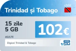 eSIM Trinidad și Tobago 15 zile 5 GB