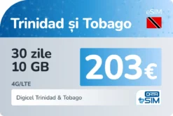 eSIM Trinidad și Tobago 30 zile 10 GB