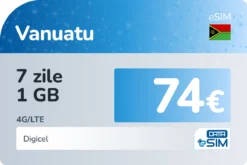 eSIM Vanuatu 7 zile 1 GB