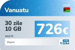 eSIM Vanuatu 30 zile 10 GB