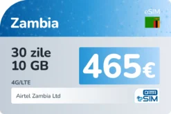 eSIM Zambia 30 zile 10 GB
